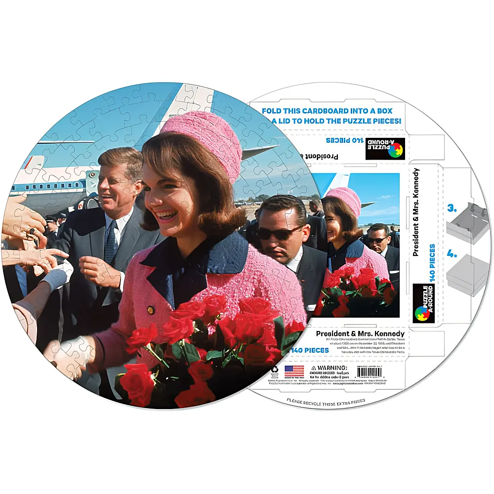 Pigment & Hue, INC Puzzle John Fitzgerald and Jackie Kennedy - 140 Teile - Puzzle 105-300 Teile