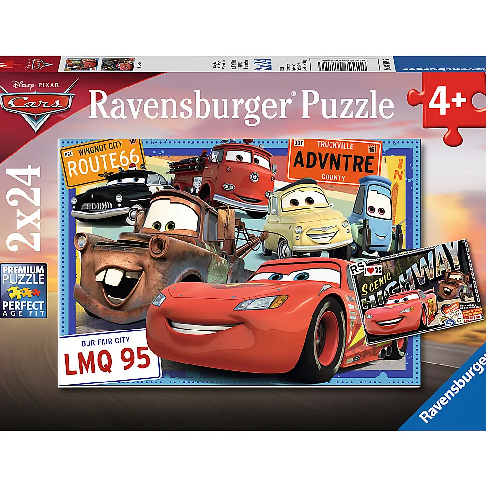 Ravensburger Puzzle Disney Cars 2x24