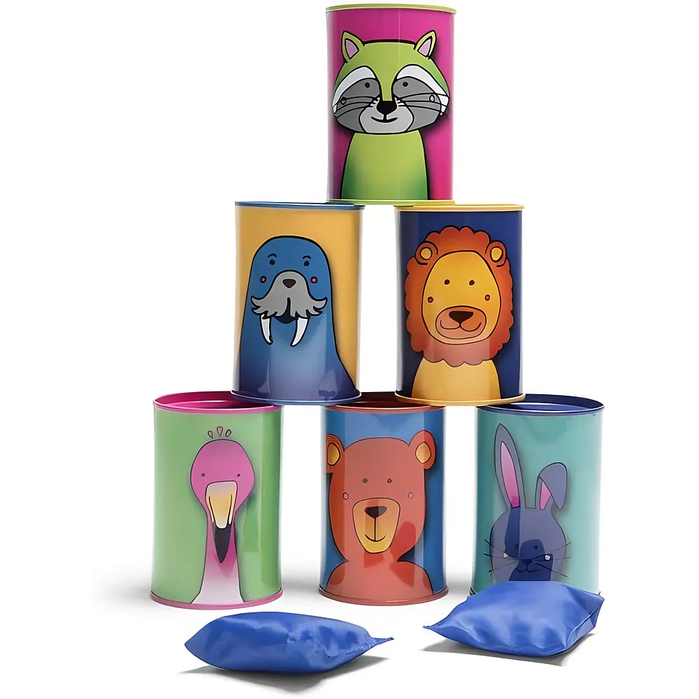 BS Toys Blikwerpen Wildlife - 9 Teile