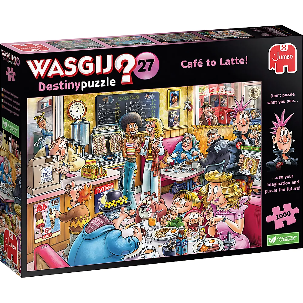 Jumbo Puzzle WASGIJ Destiny Caf to Latte 1000Teile