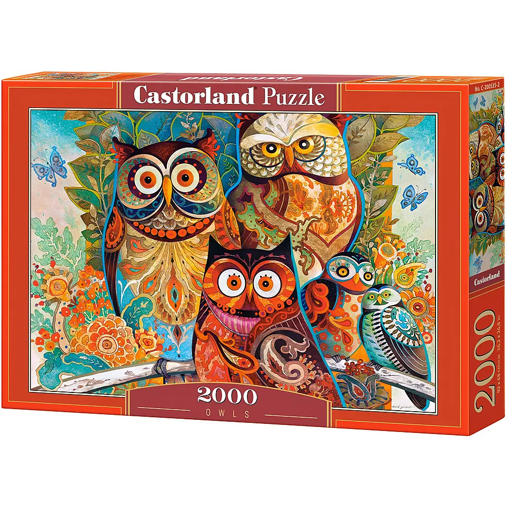 Castorland Puzzle David Galchutt - Eulen 2000Teile