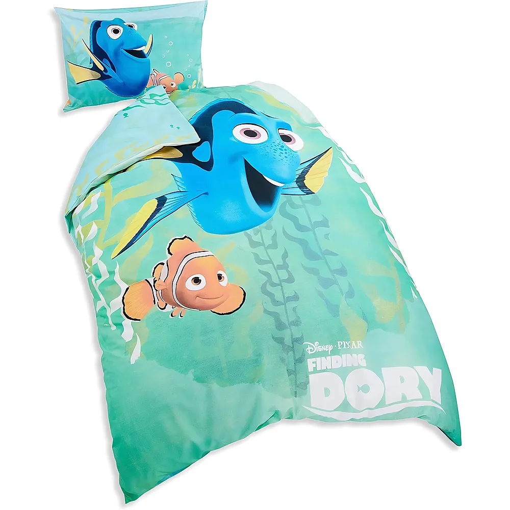 Herding Disney Findet Dorie - Wendebettw�sche - 50 x 70 / 160 x 210 cm
