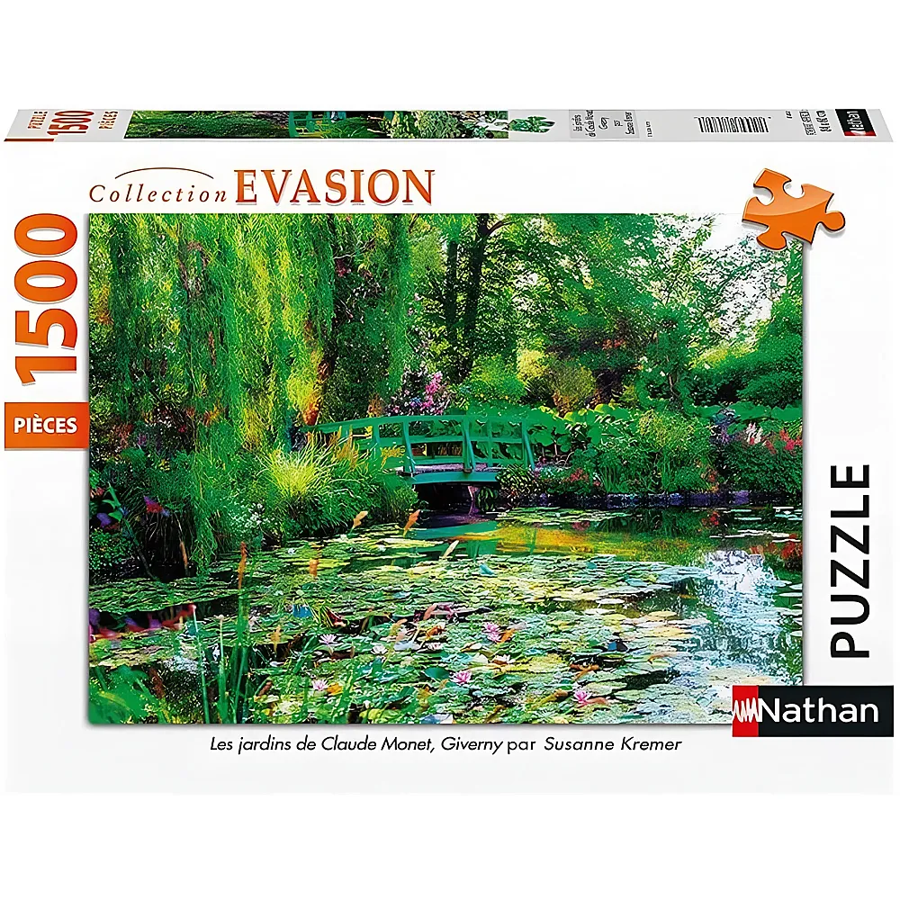 Nathan Puzzle Die G�rten von Claude Monet, Giverny - 1500 Teile