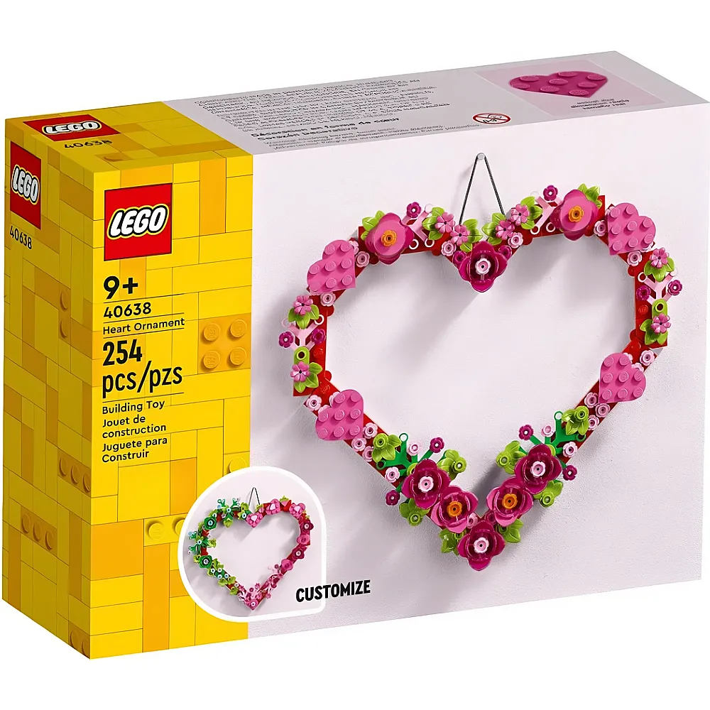 LEGO Creator Botanical Collection Herz-Deko 40638