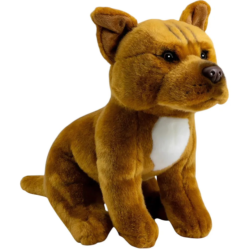 Carl Dick Stafford Bullterrier Braun - 32 cm - Hunde Pl�sch
