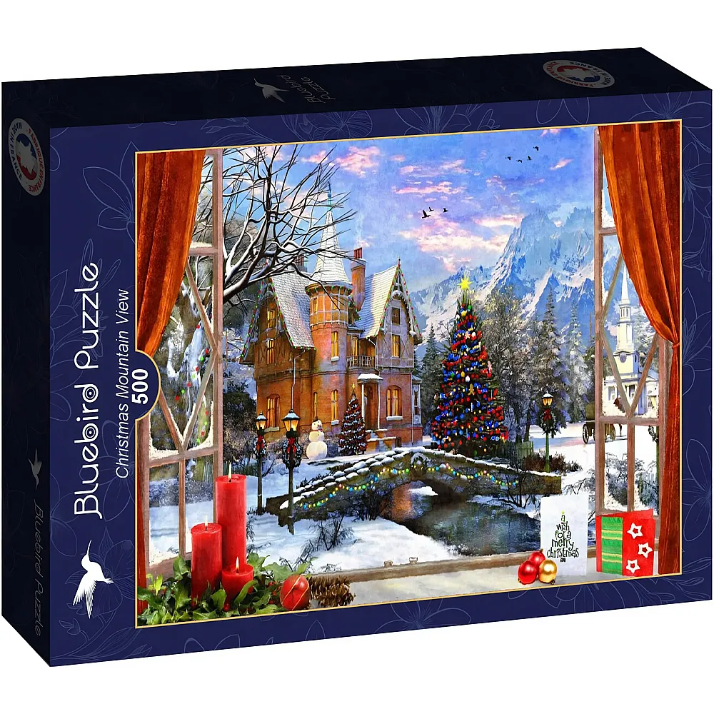 Bluebird Puzzle Christmas Mountain View 500Teile