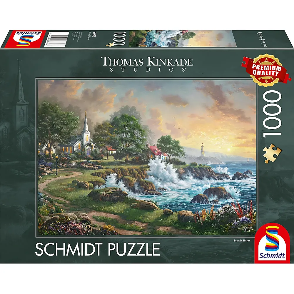 Schmidt Puzzle Thomas Kinkade Kleinod am Meer - 1000 Teile