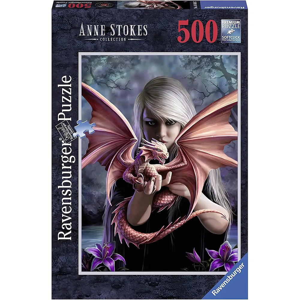 Ravensburger Puzzle Anne Stokes: Drachenm�dchen - 500 Teile