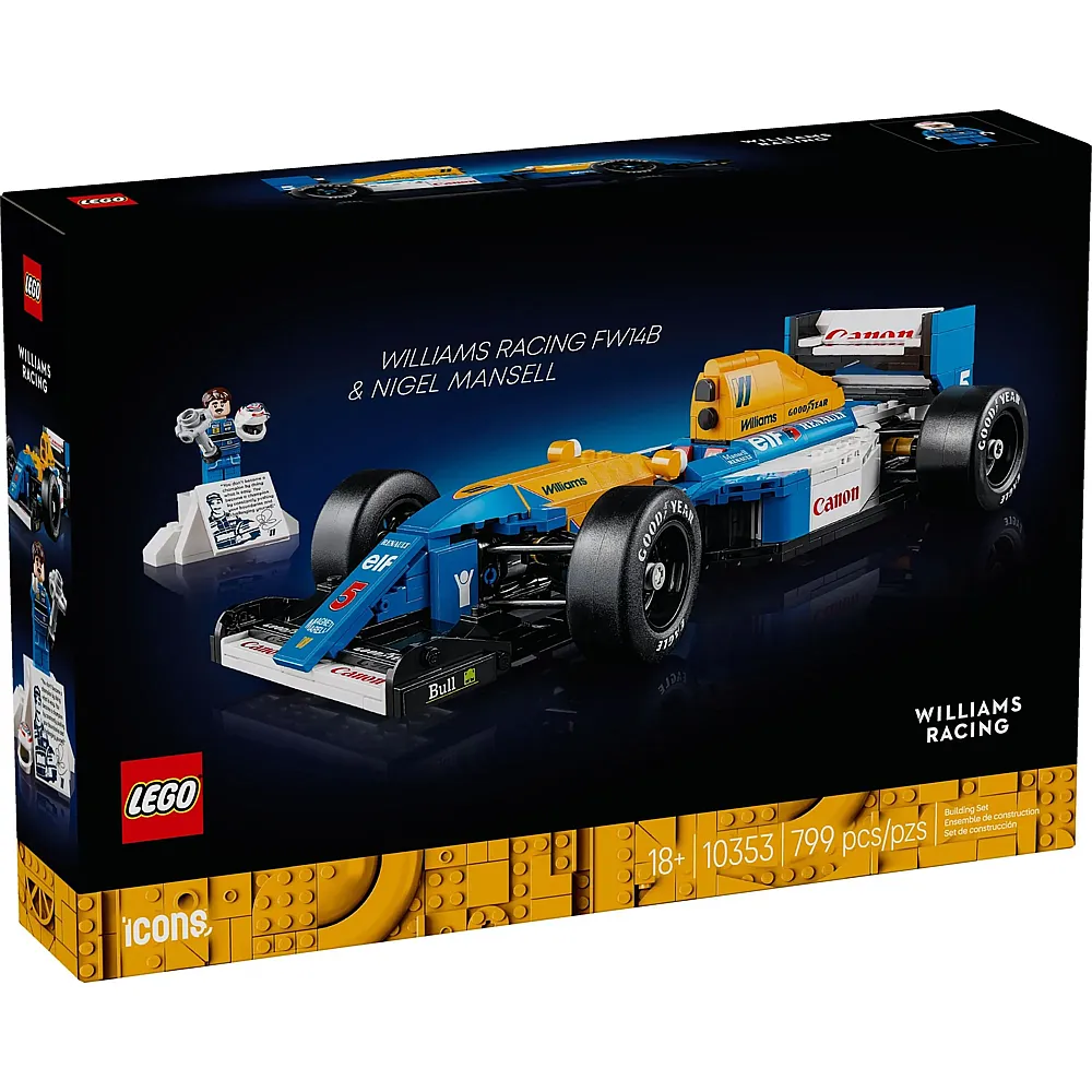LEGO Icons Williams Racing FW14B mit Nigel Mansell 10353