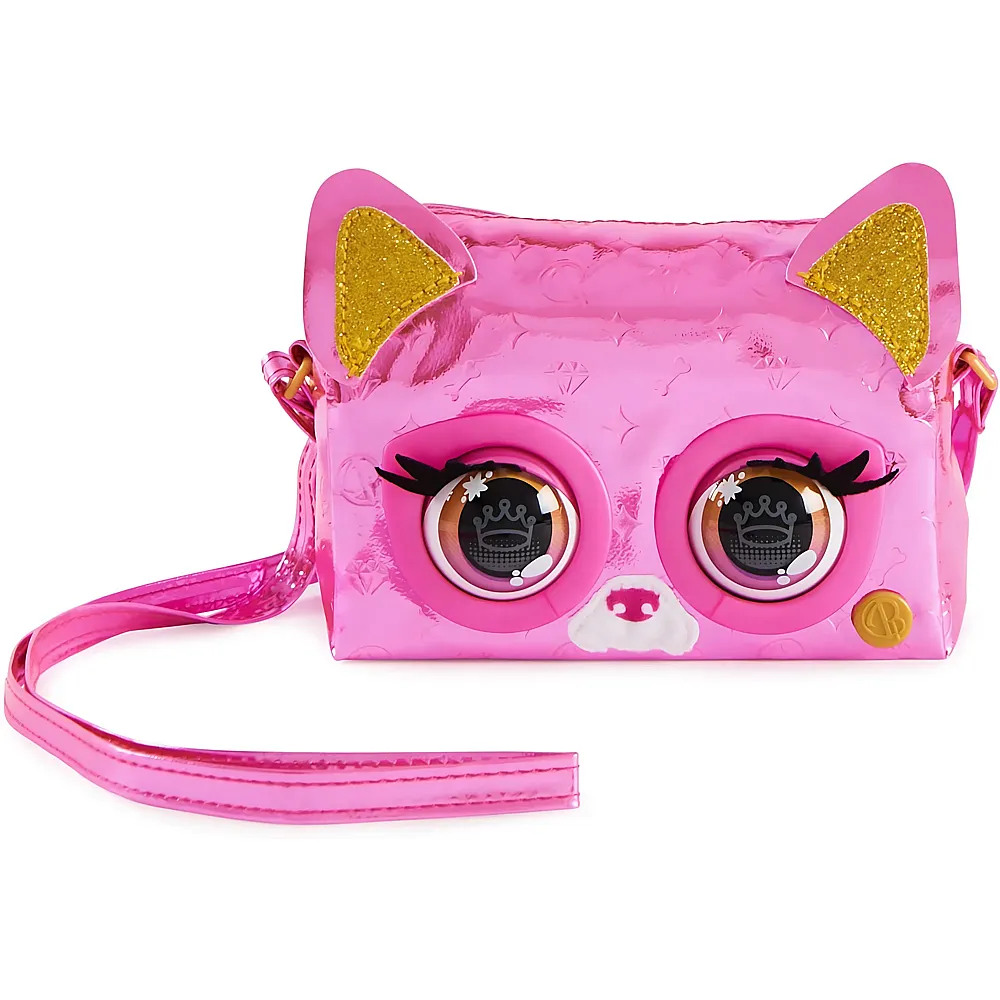 Spin Master Purse Pets Metallic Magic Flashy Frenchie H�ndchen - interaktive Kindertasche, die mit mehr als 30 Ger�uschen, Reaktionen und Musik lebendig Wird, Tiertasche und Spielzeug in einem, ab 5 Jahren