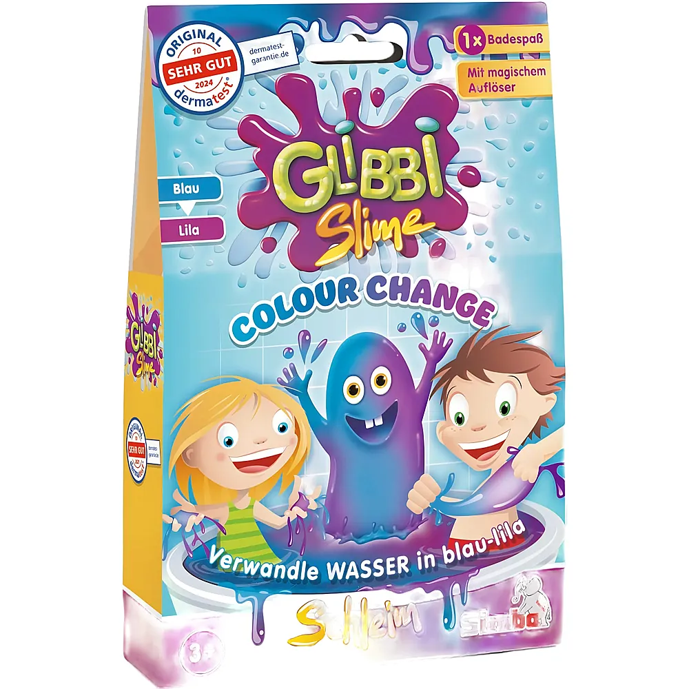 Simba Glibbi Transforme l'eau en slime bleu-violet - 150 g