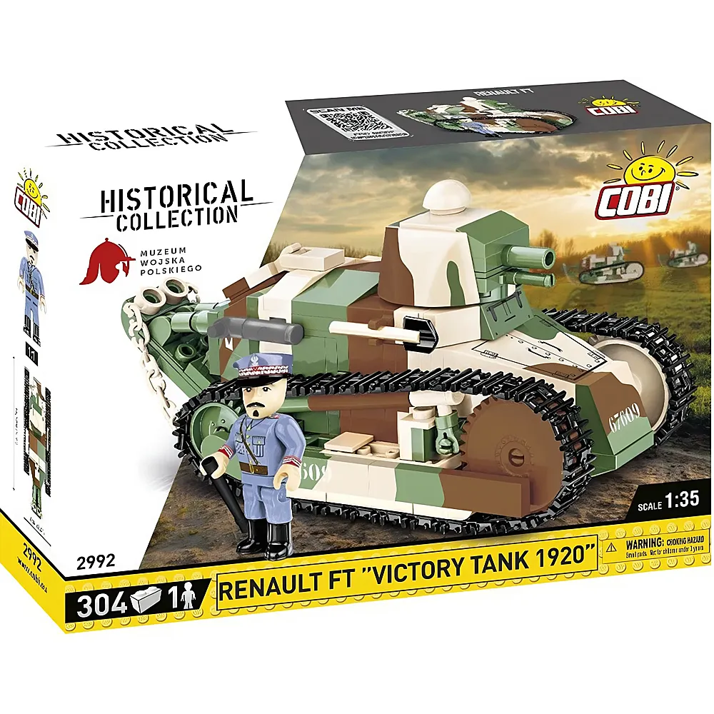 COBI Historical Collection Renault FT Victory Tank 1920 2992