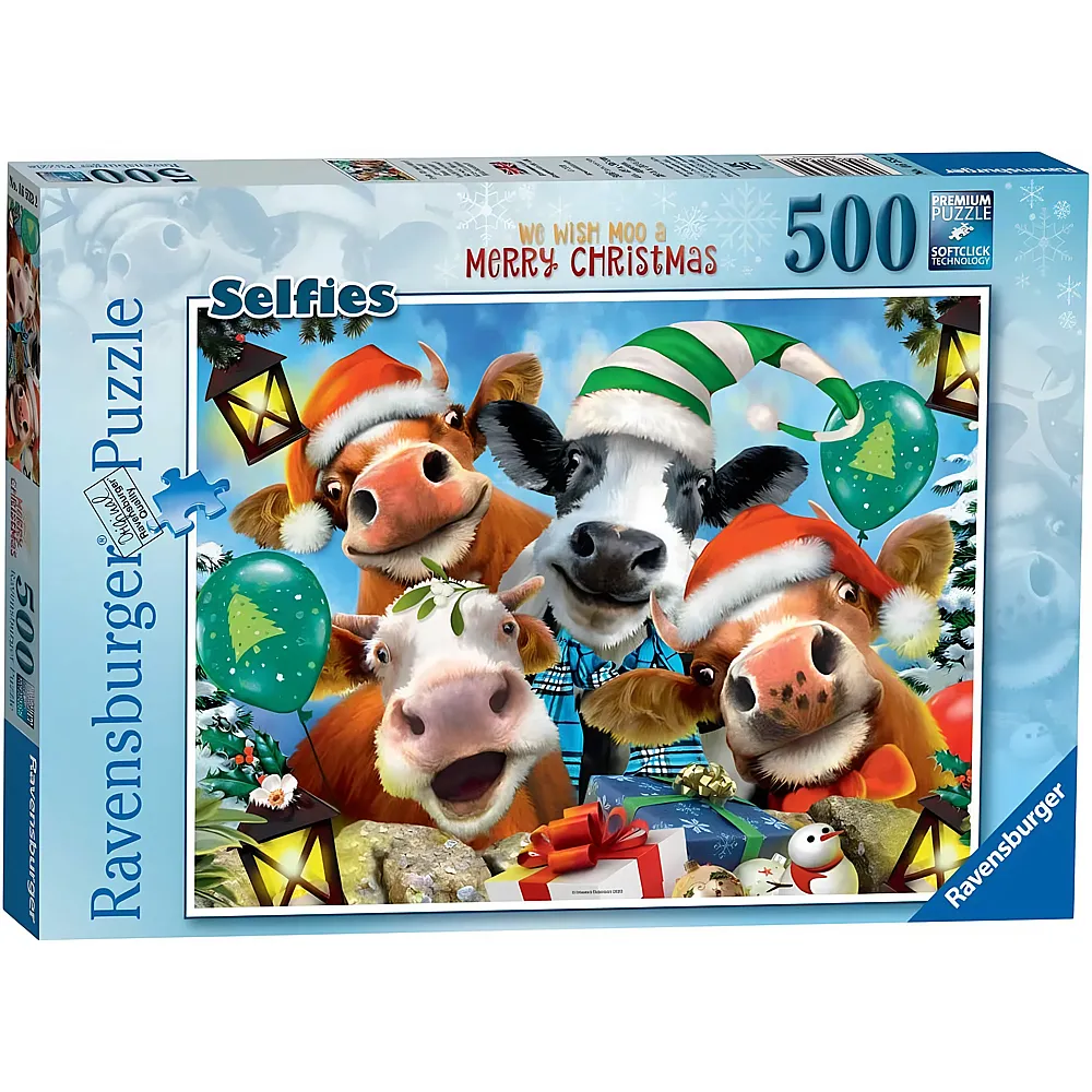 Ravensburger Puzzle Selfies Frohe Weihnachten - 500 Teile