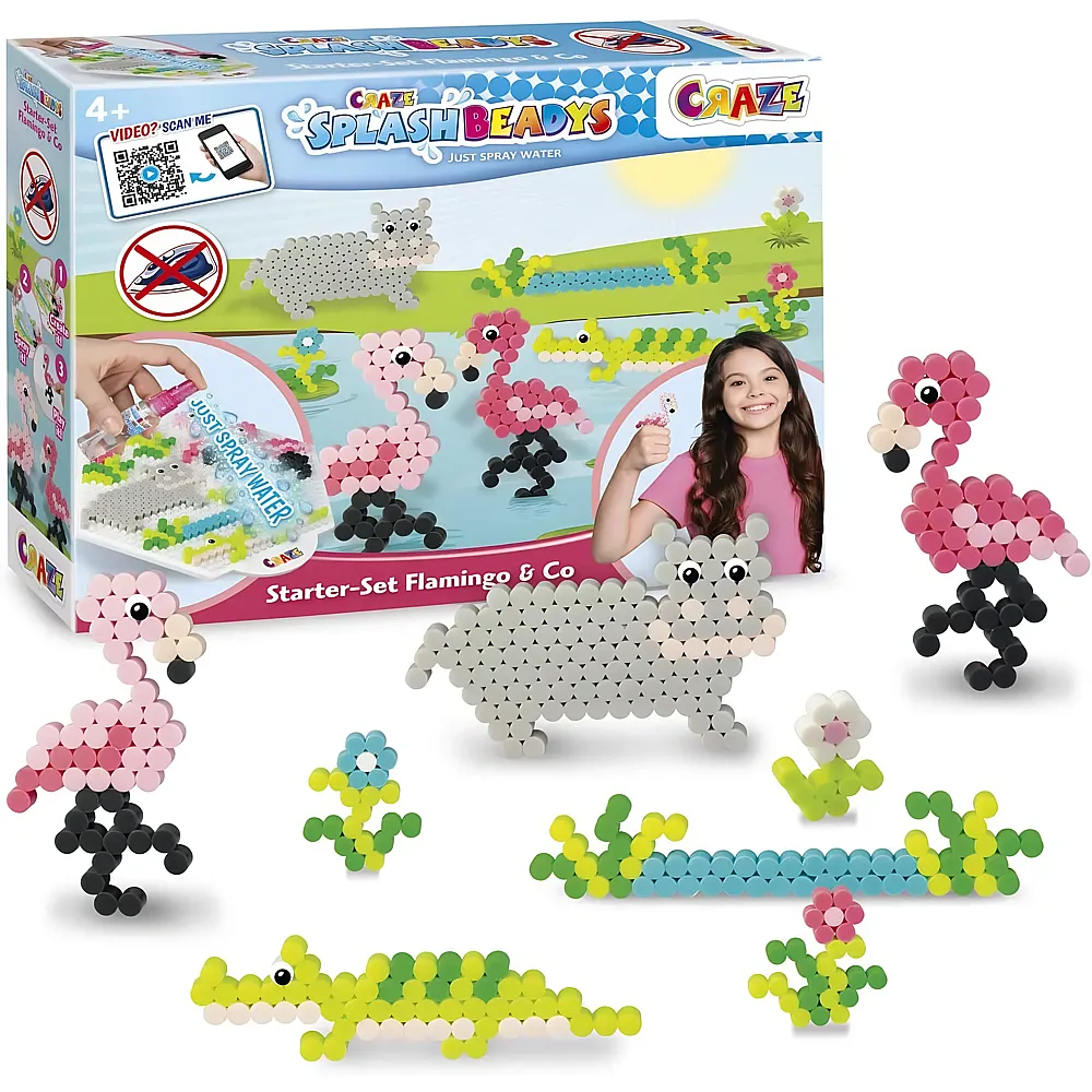 Craze Splash Beadys Wasserperlen Flamingo & Co.