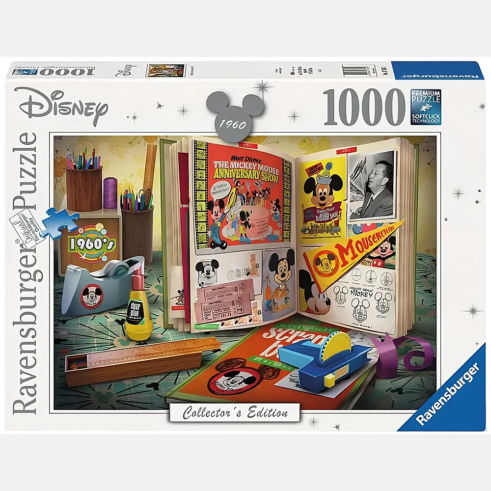 Ravensburger Puzzle Mickey Mouse 1960 Mickey Anniversary 1000Teile