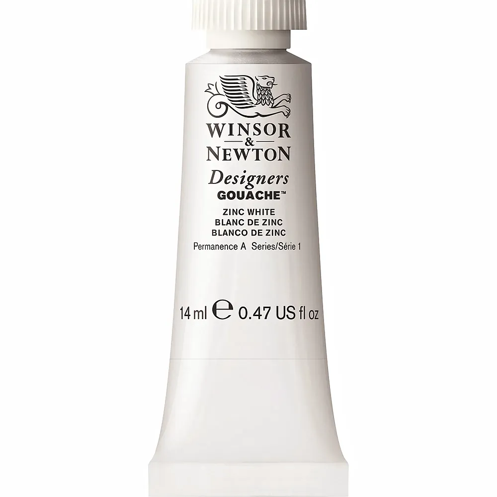 meinspielzeug - Winsor & Newton W&n Designers Gouache 14ml Tube Zinkweiss