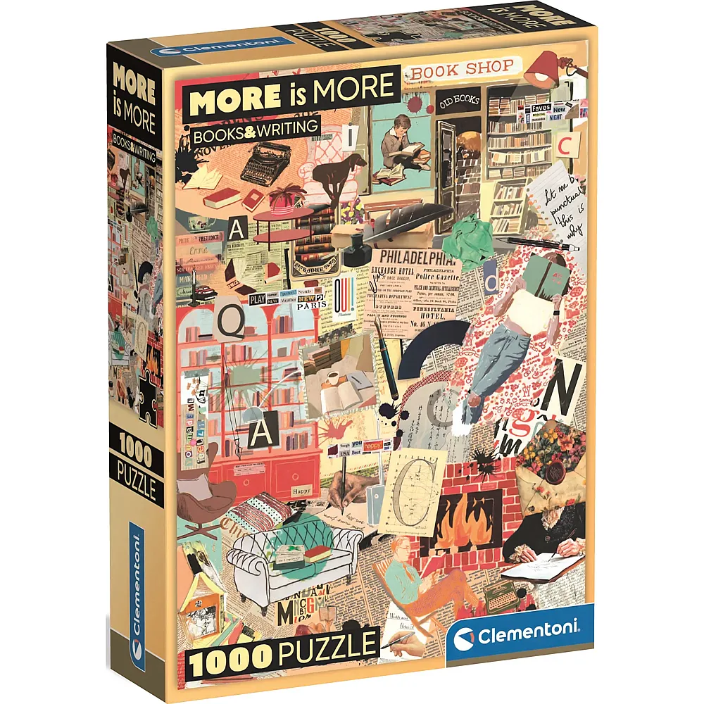 Clementoni Puzzle More is More B�cher & Schreiben - 1000 Teile