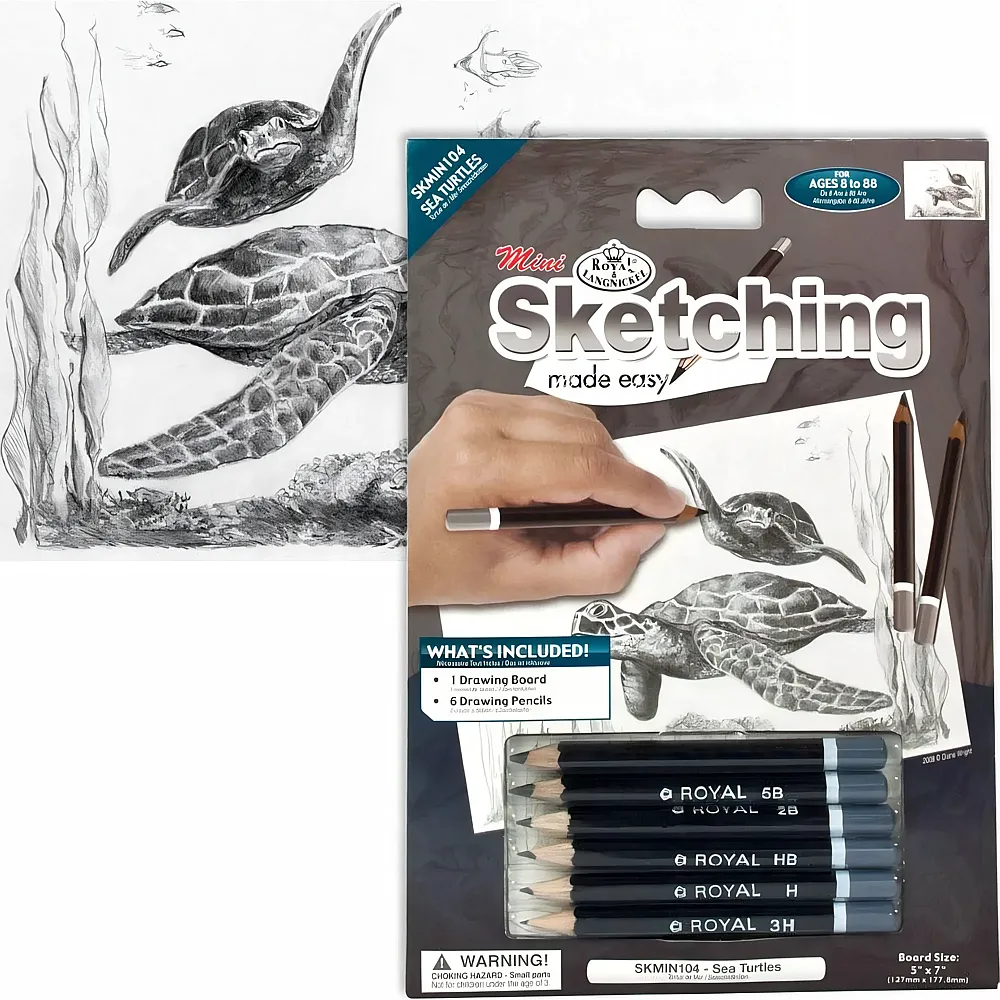 Royal & Langnickel R&l Sketching Mni Les Tortues 14x20cm - Suche