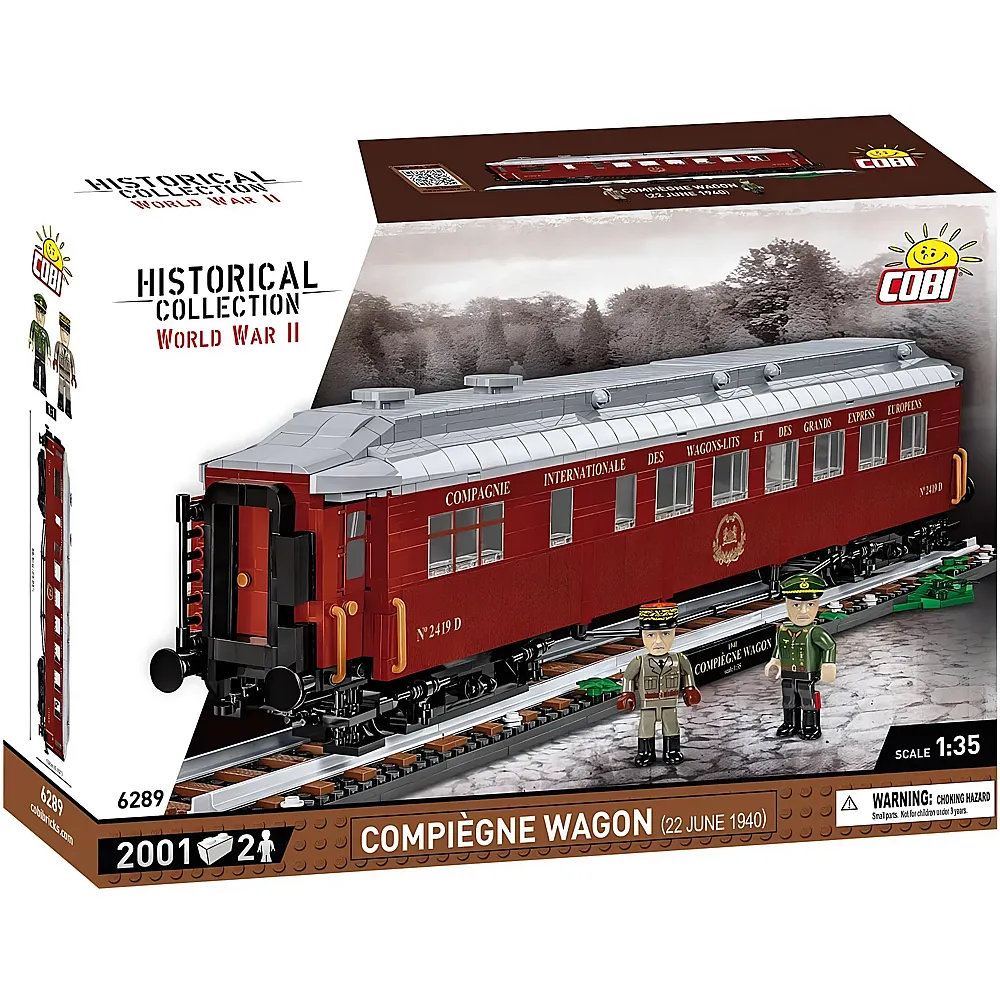 COBI Historical Collection Compiegne Wagon 1940 6289