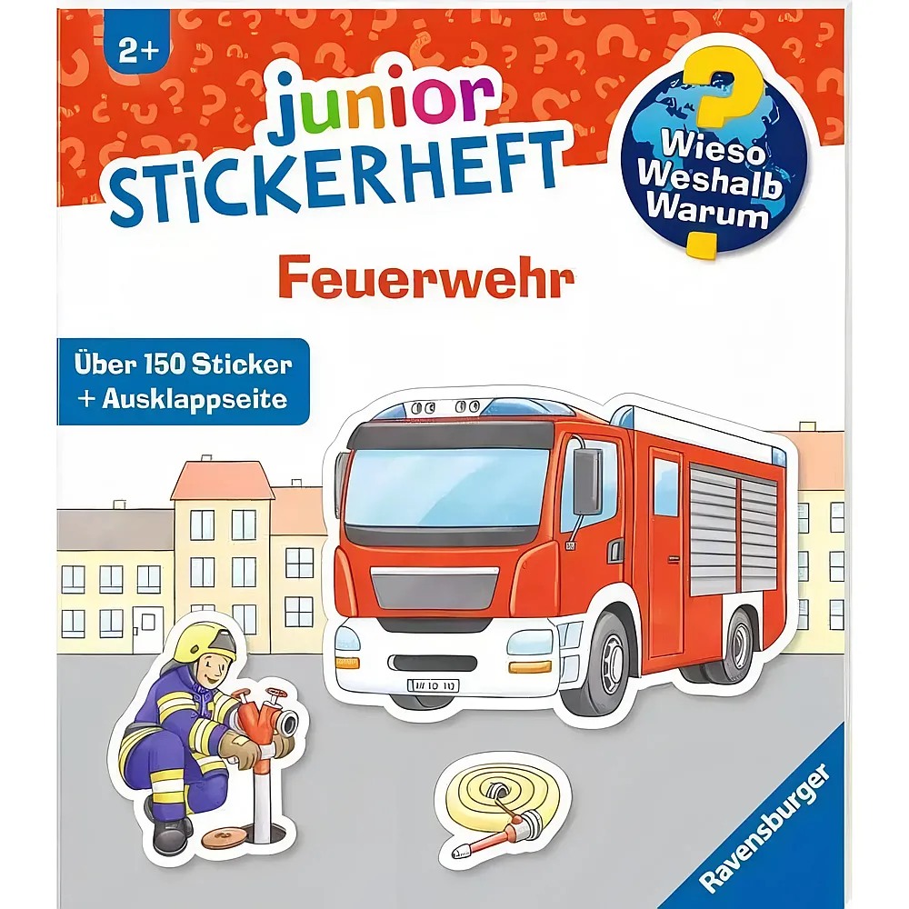 Ravensburger Wieso Weshalb Warum Junior Stickerheft - Feuerwehr