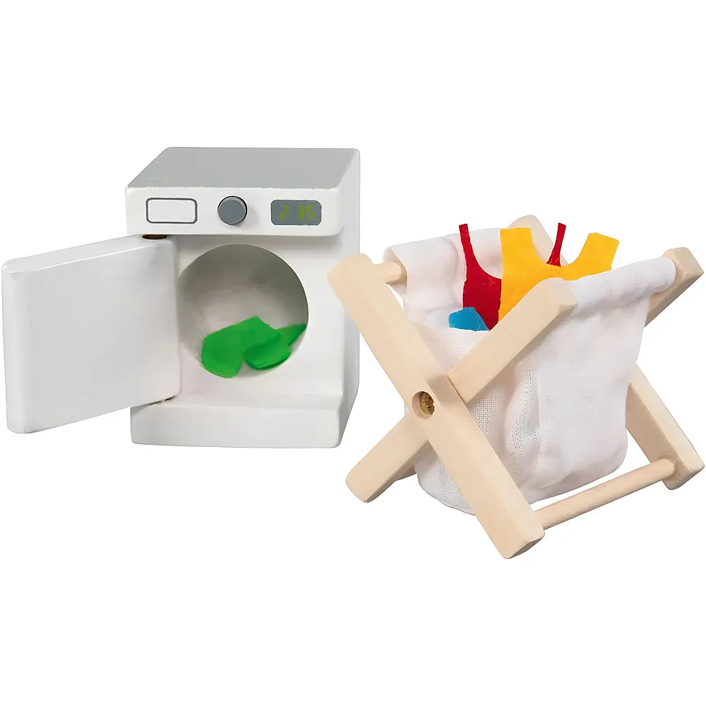 meinspielzeug - Goki Puppenwelt Waschk�che Waschmaschine | Puppenh�user