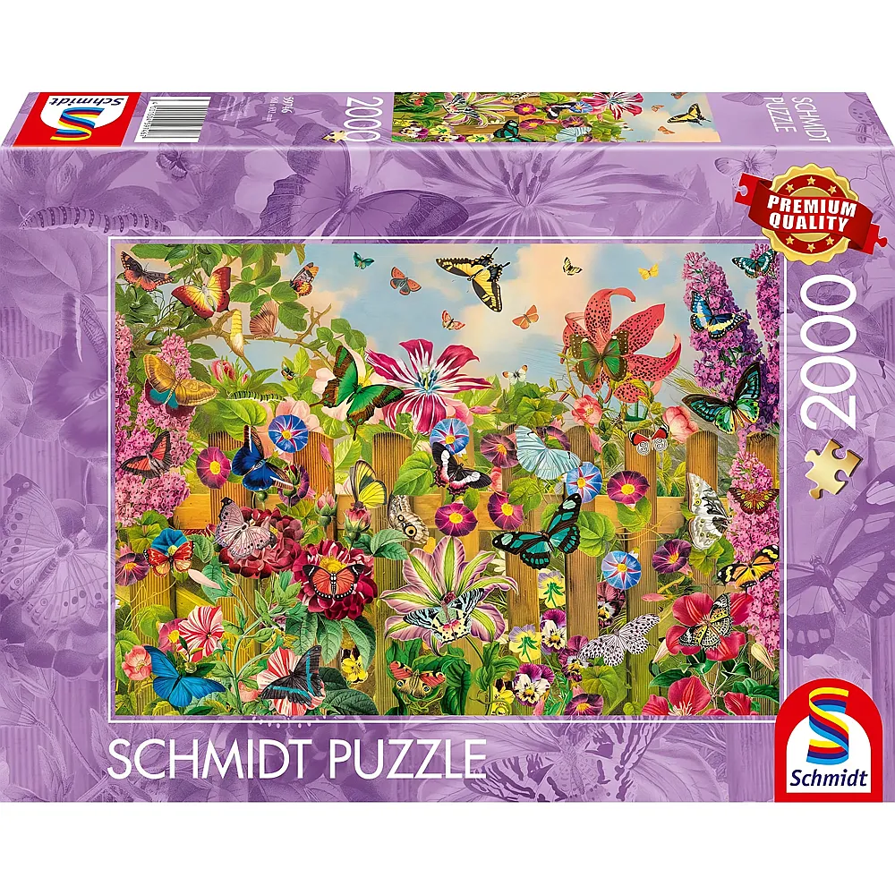 Schmidt Puzzle Wundersch�ner Schmetterlingsgarten - 2000 Teile