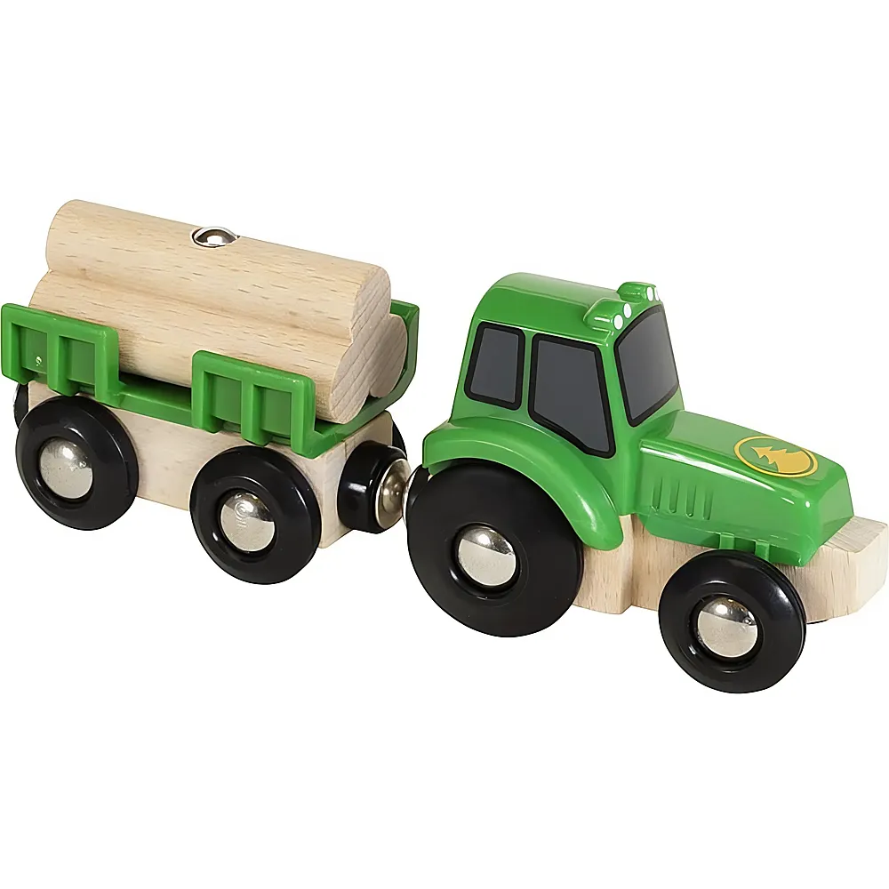 Brio Traktor mit Holz-Anhnger