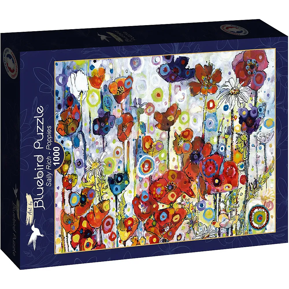 Bluebird Puzzle Sally Rich Poppies - 1000 Teile