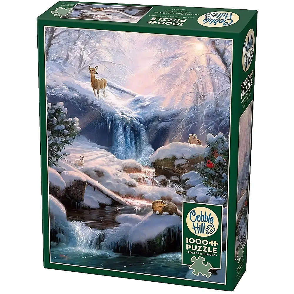 Cobble Hill Puzzle Mystic Falls in Winter - 1000 Teile