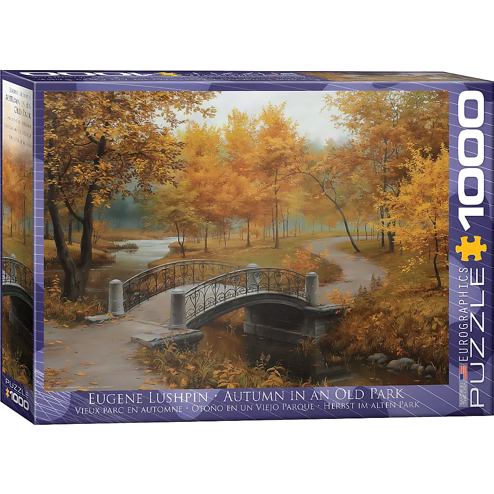 Eurographics Puzzle Eugene Lushpin Herbst im alten Park 1000Teile