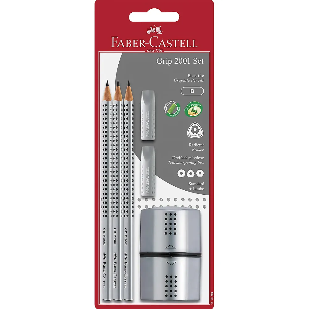 Faber-Castell Bleistift Grip 2001 Set B