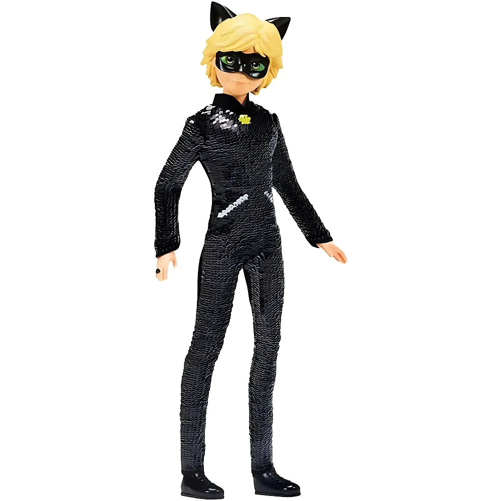 Bandai Miraculous Puppe mit Pailletten Adrien - 26 cm