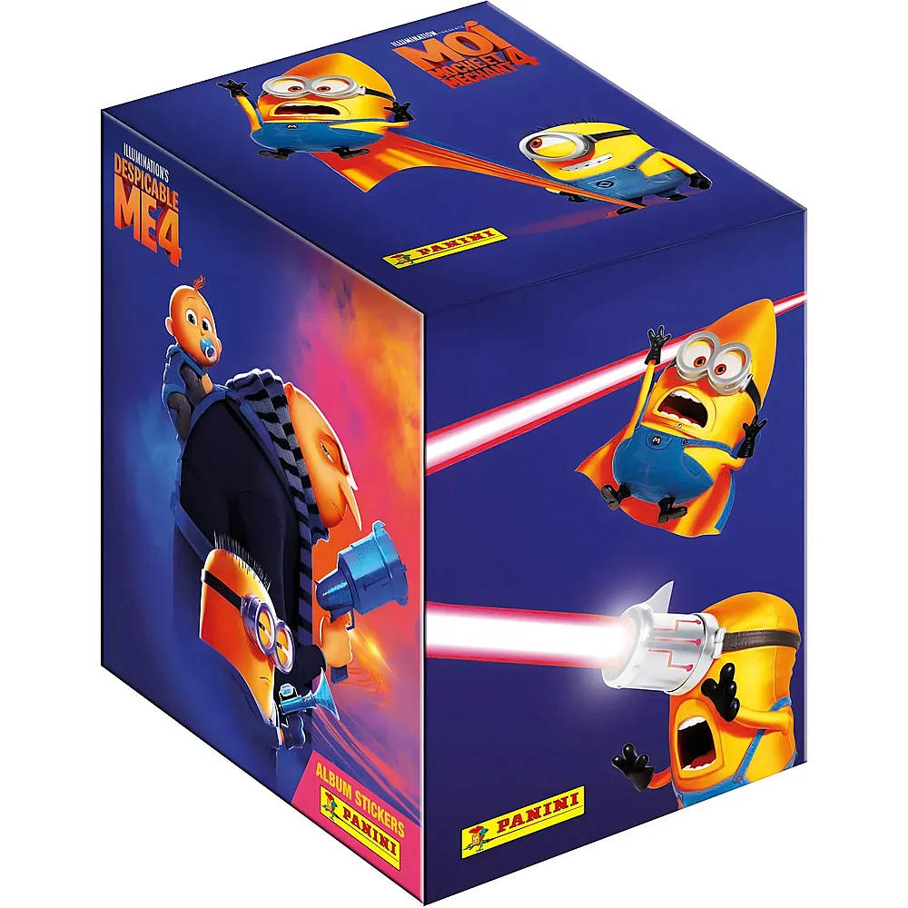 Panini Minions Despicable Me 4 Aufkleber-Kollektion, 36 Packungen
