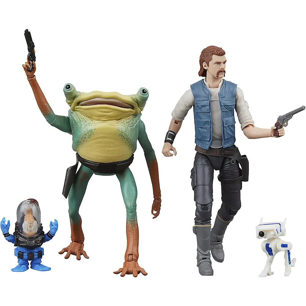 meinspielzeug - Hasbro Star Wars The Black Series Cal Kestis, Turgle & Skoova Stev - 15 cm | Actionfiguren