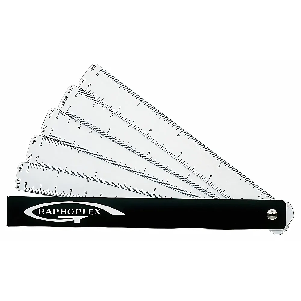 OZ International Regle DE Reduction Eventail 10 Echelles 15cm - Suche