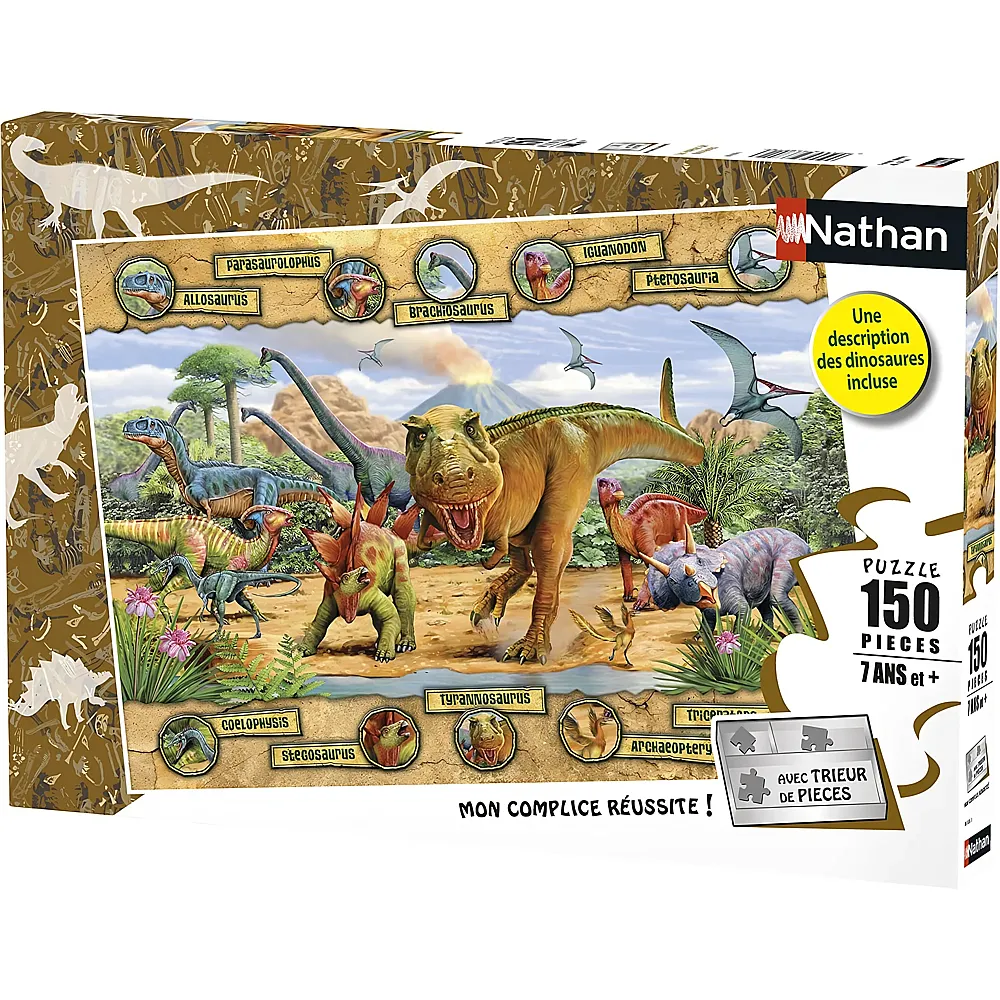 Nathan Puzzle Dinosaurier - 150 Teile