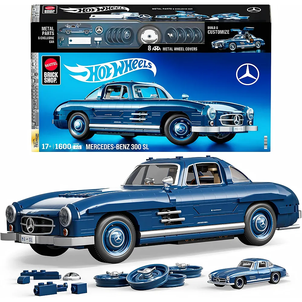 Mattel Brick Shop Premium Mercedes-Benz 300 SL 1600Teile