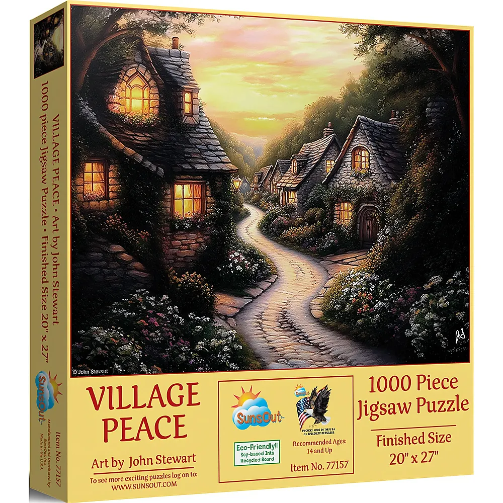 SunsOut Puzzle John Stewart Dorfruhe - 1000 Teile