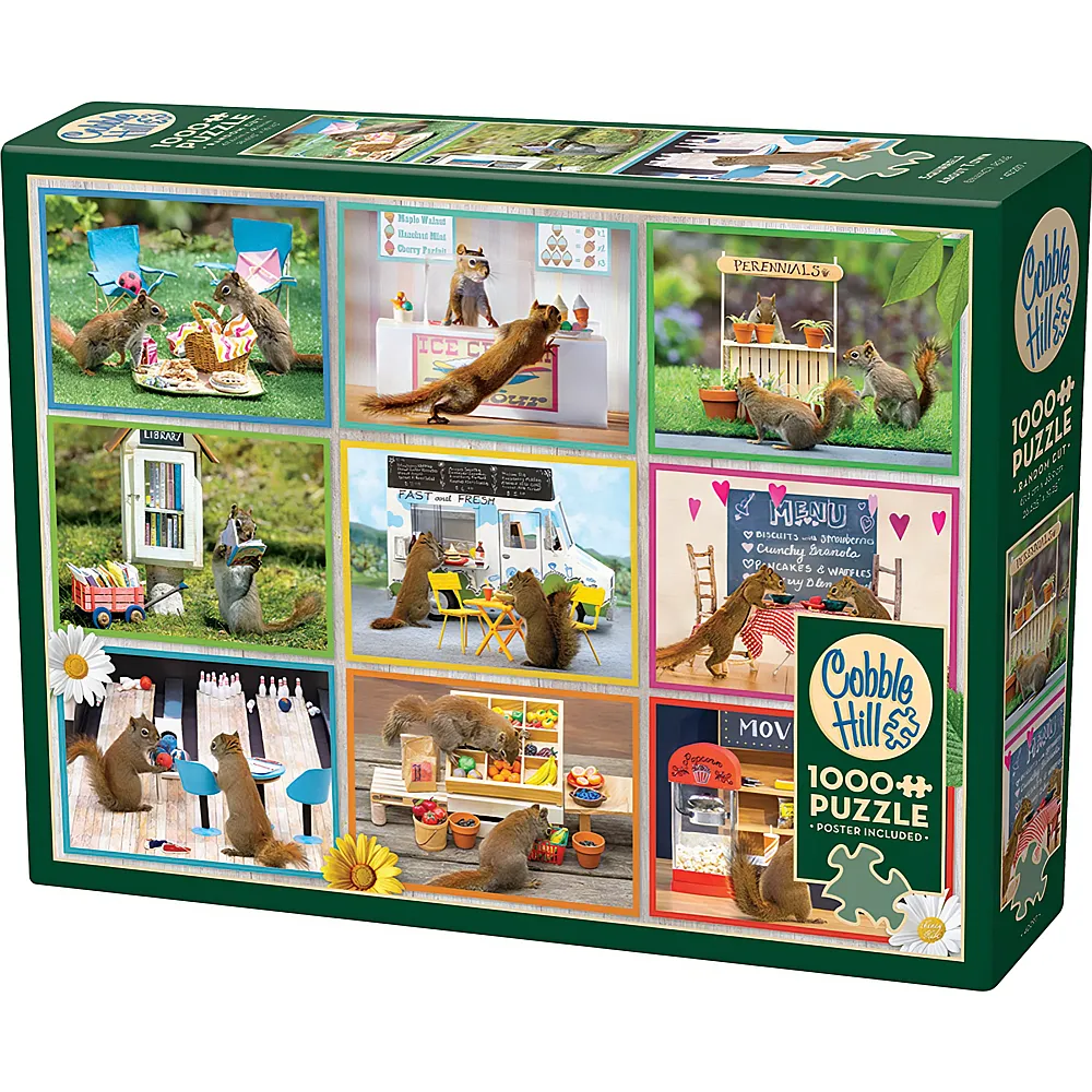 Cobble Hill Puzzle Eichh�rnchen auf Achse - 1000 Teile