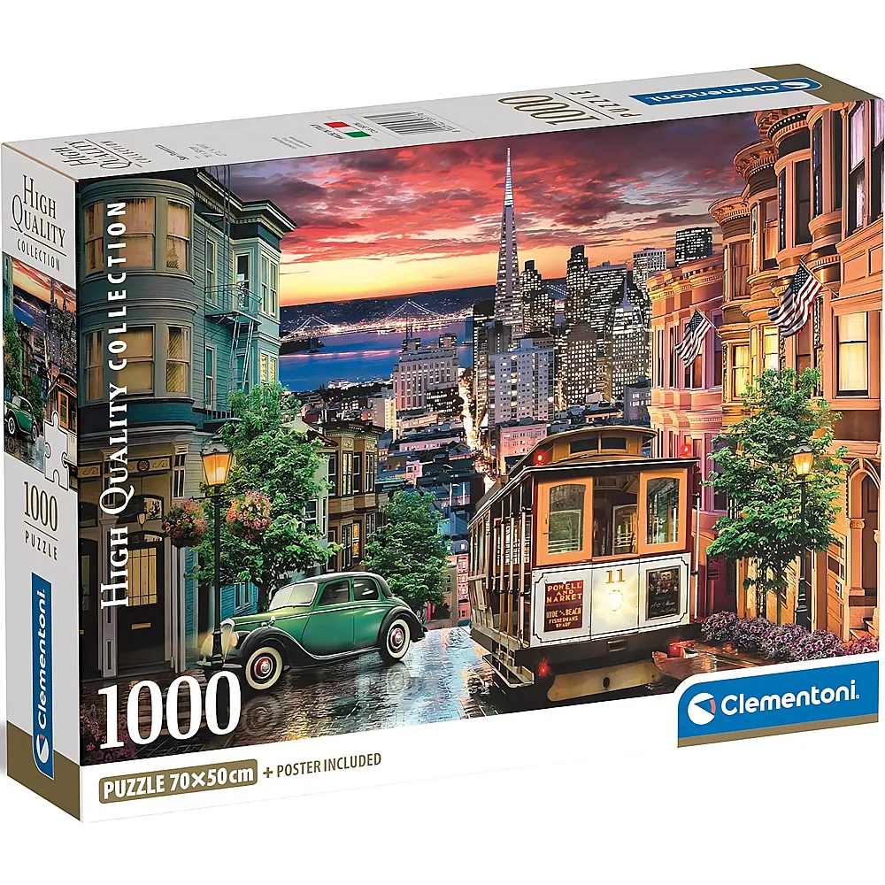Clementoni Puzzle High Quality Collection San Francisco - 1000 Teile