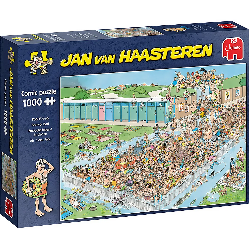 Jumbo Puzzle Jan van Haasteren Pool Pile-Up 1000Teile