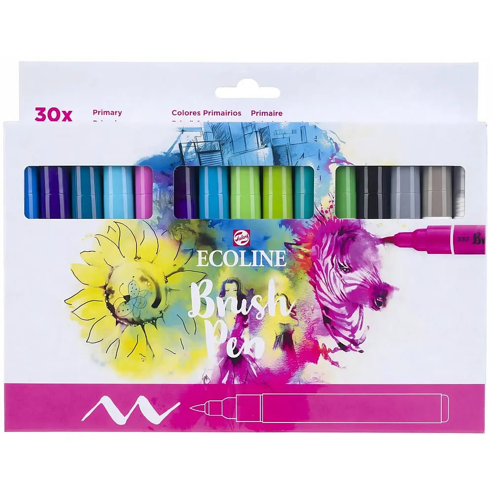 Talens Brushpen Ecoline Basic - 30 Teile