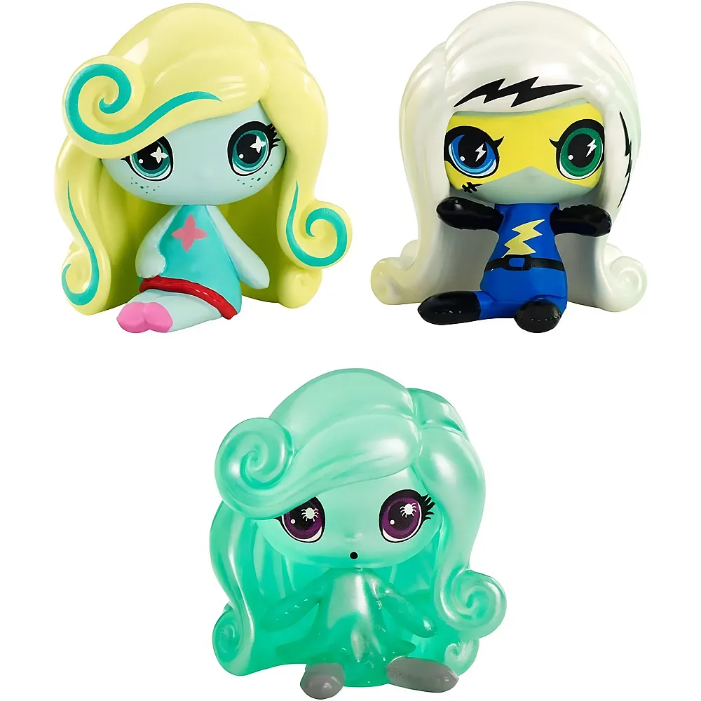 Mattel Monster High 3-er Pack Frankie Stein, Lagoona Blue und Getting Ghostly Twyla