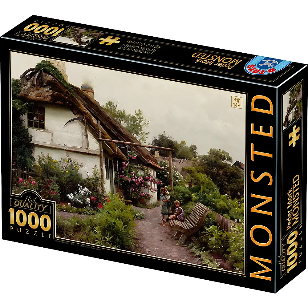 meinspielzeug - DToys Puzzle Kinder im Blumengarten 1000Teile | Puzzle 1000 Teile
