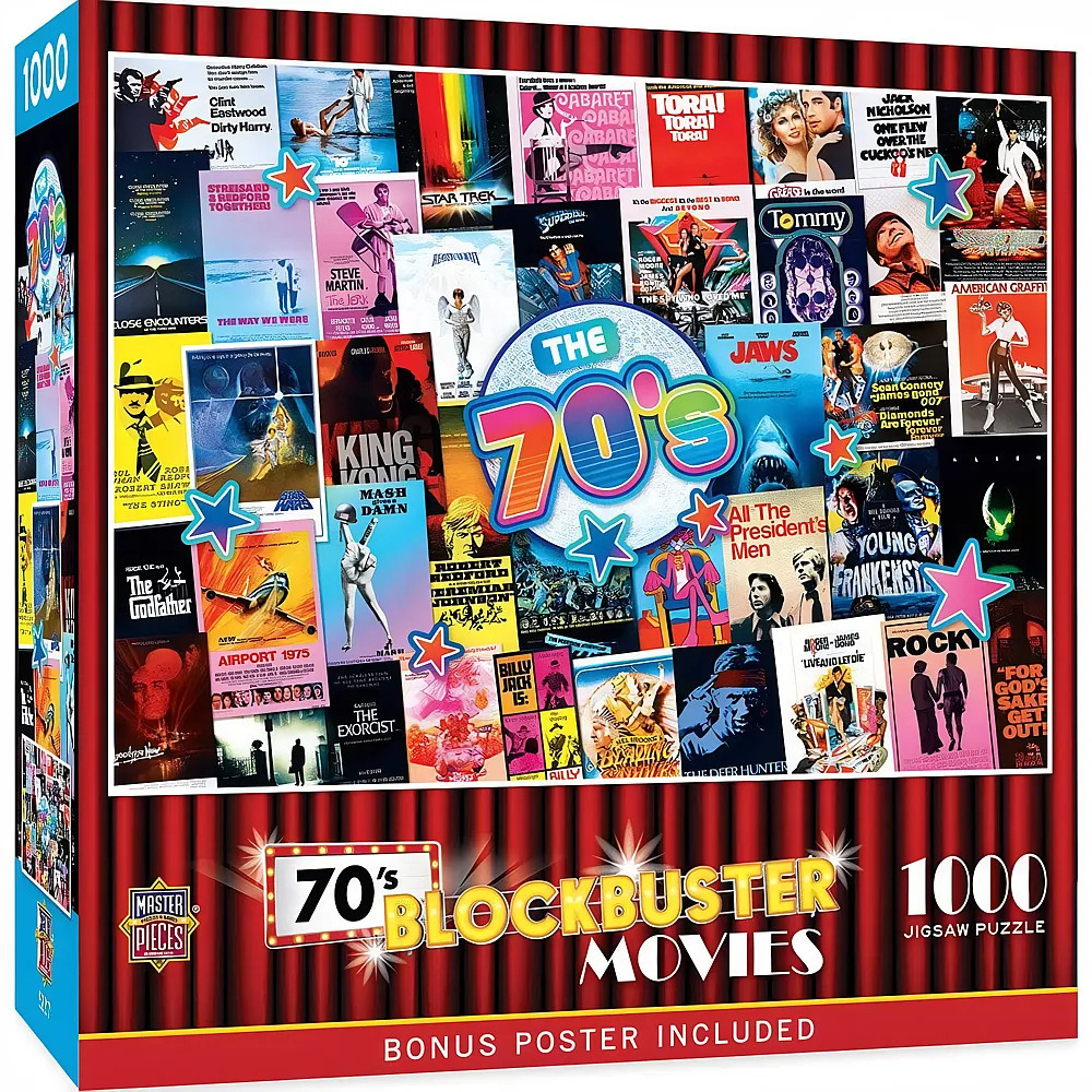 Master Pieces Puzzle Blockbuster Filme - 70er Jahre 1000Teile