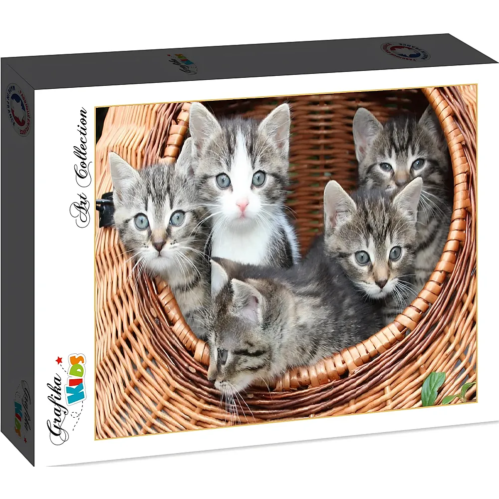 Grafika Puzzle Art Collection Grafika Kids Kittens in a Basket - 24 Teile