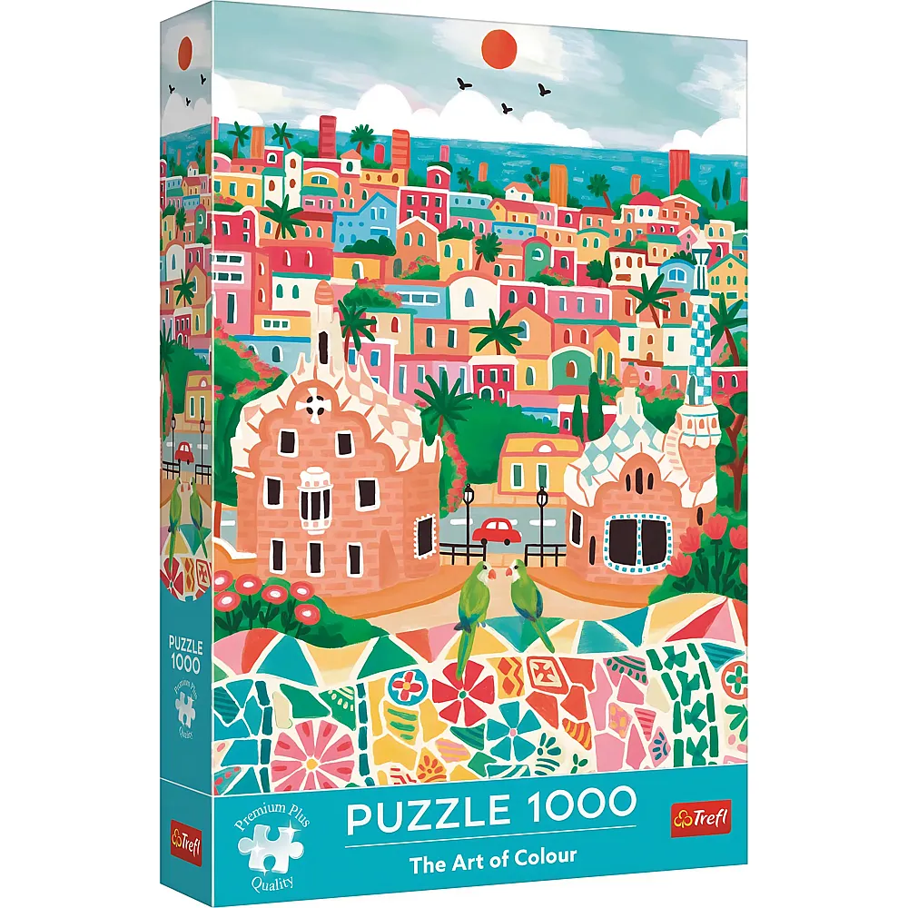 Trefl Puzzle The Art of Colour Barcelona, Spanien - 1000 Teile