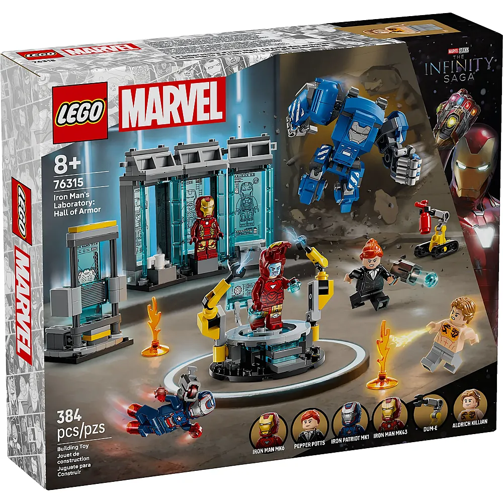 LEGO Marvel Super Heroes Avengers Iron Mans Labor: Halle der R�stungen 76315