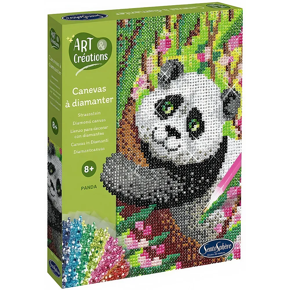 meinspielzeug - Sentosphere Art & Cr�ations Strassstein-Bild Panda | Diamond Painting
