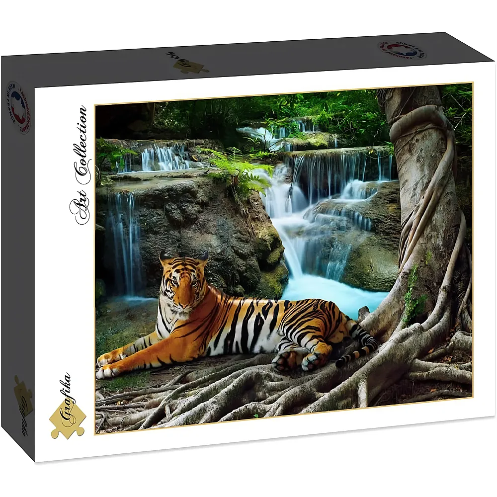 Grafika Puzzle Art Collection Tiger am Wasserfall - 2000 Teile